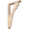 Ekena Millwork Merced Block Smooth Bracket w/ Offset Brace, Douglas Fir, 3 1/2"W x 18"D x 30"H BKT0402X18X30MRC05SDF - alternate 1